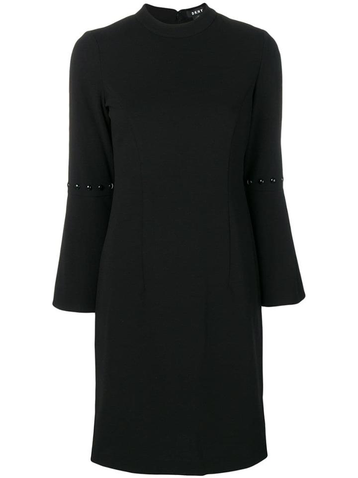 Dkny Bell Sleeve Dress - Black