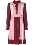 Valentino - Colour Block Dress - Women - Acetate/viscose - 40, Pink/purple, Acetate/viscose