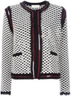 Tory Burch Embellished Jacket, Women's, Size: Medium, Black, Polyamide/wool