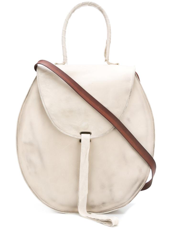 Cherevichkiotvichki Bandage Closure Circular Bag - Nude & Neutrals