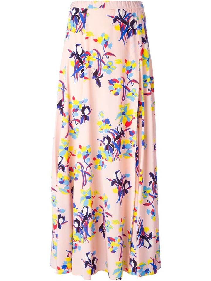 P.a.r.o.s.h. Floral Print Maxi Skirt