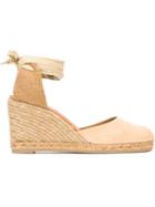 Castañer Wedge Espadrilles, Women's, Size: 39, Nude/neutrals, Suede/rubber/leather
