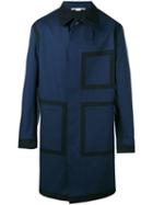 Stella Mccartney - Bonded Trench Coat - Men - Cotton/polyurethane Resin - 48, Blue, Cotton/polyurethane Resin