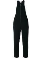 3.1 Phillip Lim - Zip-front Jumpsuit - Women - Spandex/elastane/acetate/viscose - 2, Black, Spandex/elastane/acetate/viscose
