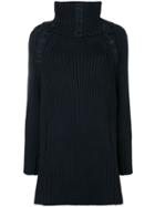 Yohji Yamamoto Ribbed Knit Sweater - Blue