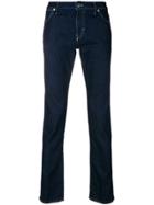 Pt05 Slim-fit Roll Up Jeans - Blue