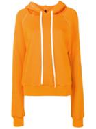 Unravel Project Cut-out Shoulder Hoodie - Orange
