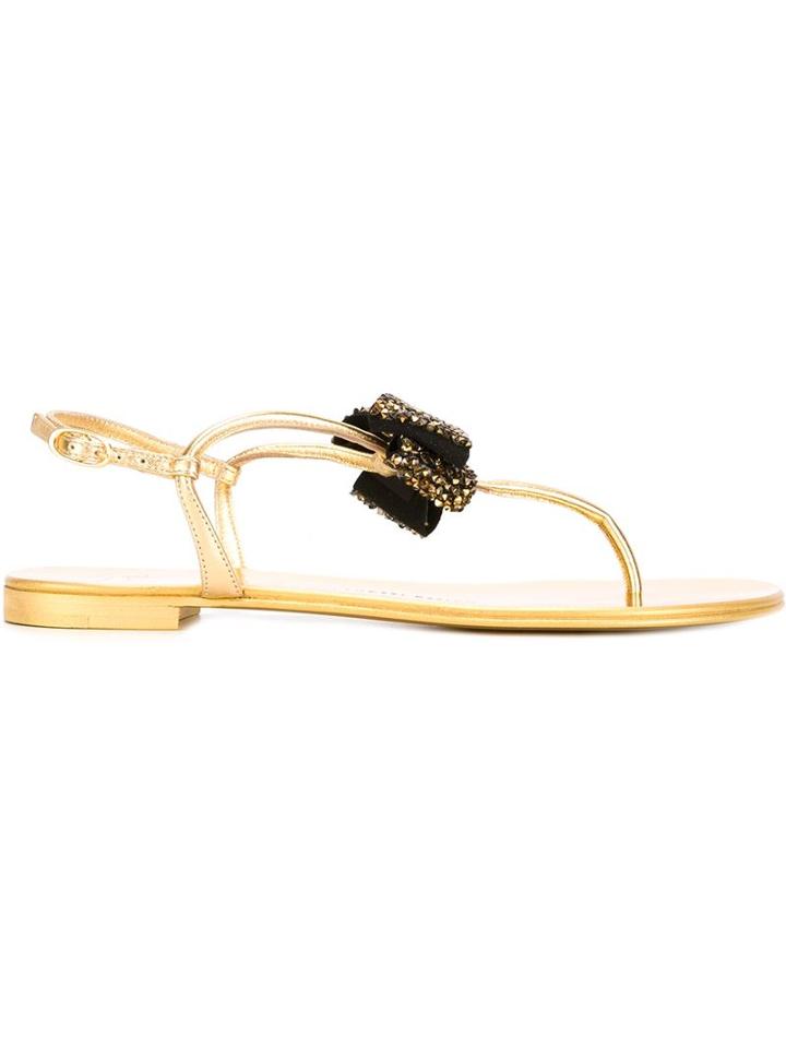 Giuseppe Zanotti Design Embellished Bow Sandals