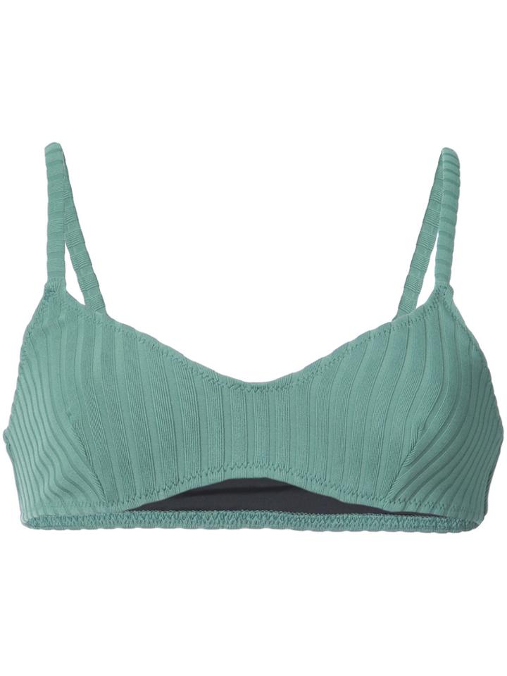 Solid & Striped The Rachel Bikini Top - Green