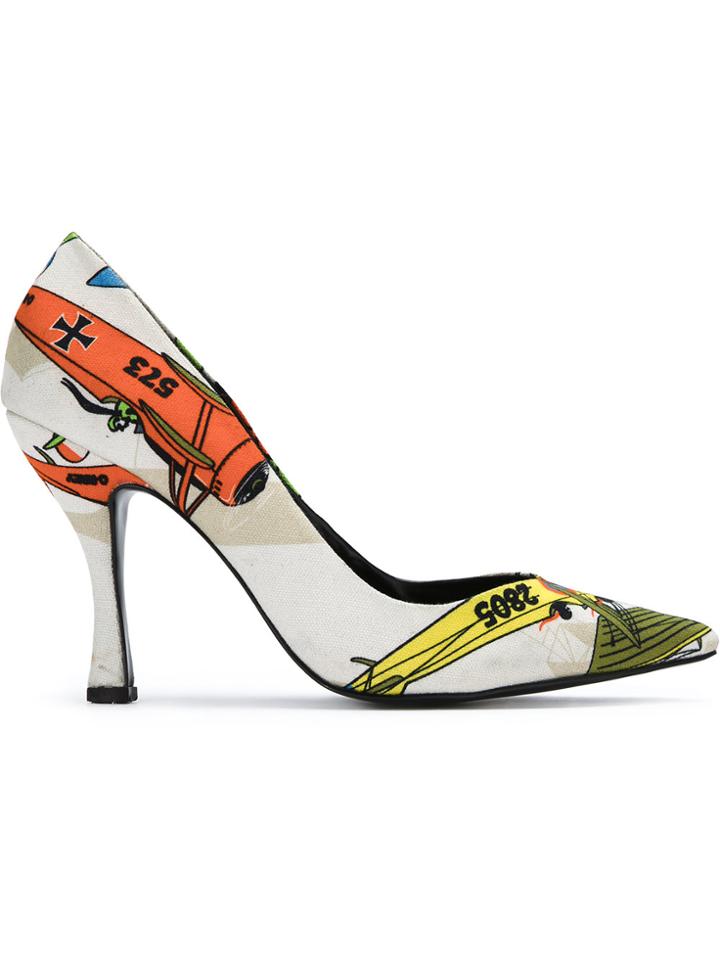 Reinaldo Lourenço Printed Pumps - White