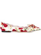 Dolce & Gabbana Printed Brocade Embellished Slippers