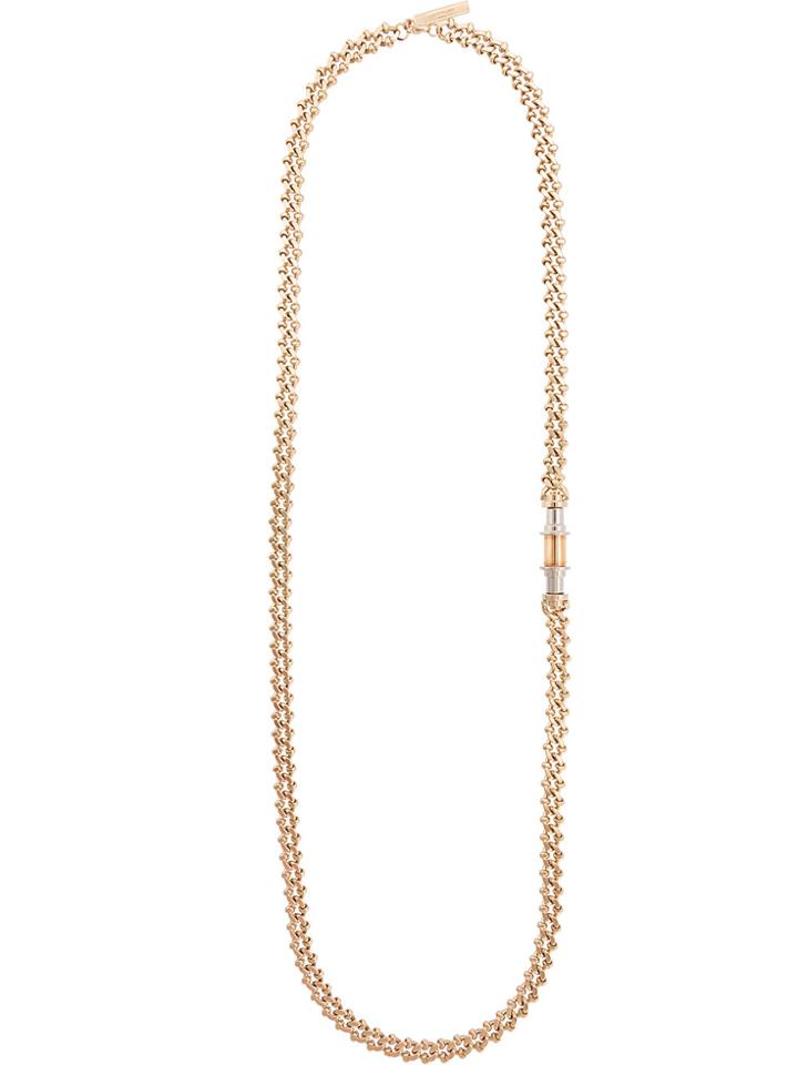 Givenchy Vintage Long Drape Necklace - Metallic