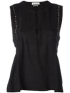 Isabel Marant Étoile Adonis Tank, Women's, Size: 38, Black, Cotton/viscose/brass/polyester