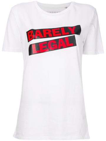 Manokhi Barely Legal T-shirt - White