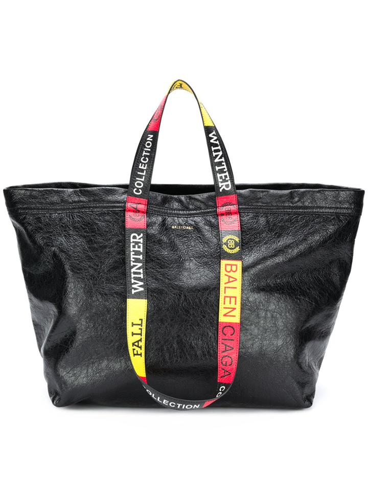 Balenciaga Carry Shopper M Tote Bag - Black
