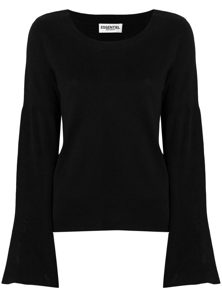 Essentiel Antwerp Bell Cuff Sweater - Black