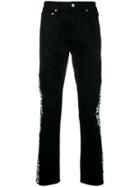 Ck Jeans Regular Jeans With Brand Stripe To The Side - Black