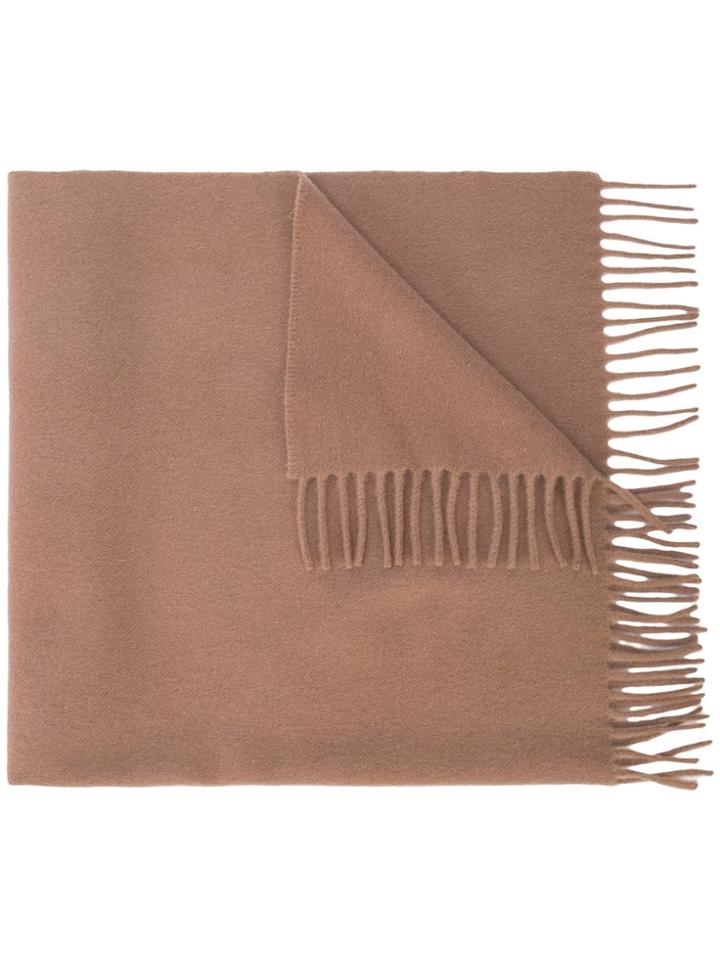 A.p.c. Classic Fringed Scarf - Brown