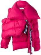 Marques'almeida Oversized Puffa Jacket, Women's, Size: Xs, Pink/purple, Feather Down/polyamide