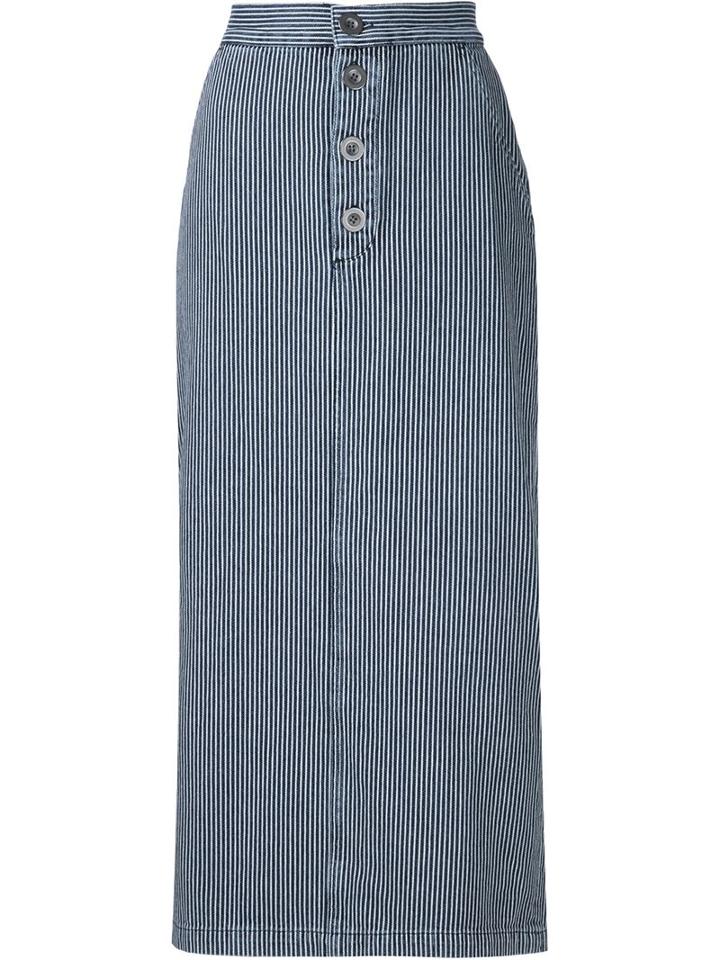 Mih Jeans Long Pencil Skirt
