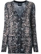 Markus Lupfer - Snakeskin Print Cardigan - Women - Cotton/wool - S, Cotton/wool