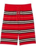 Burberry Merino Wool Drawcord Shorts - Red