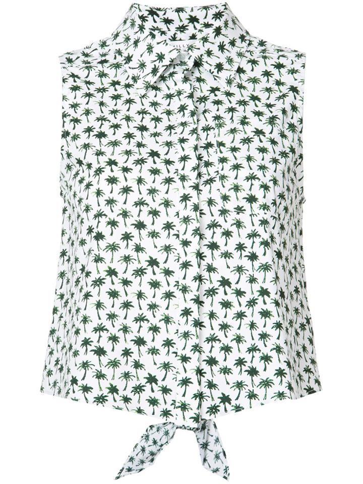Milly Palm Print Shirt - White