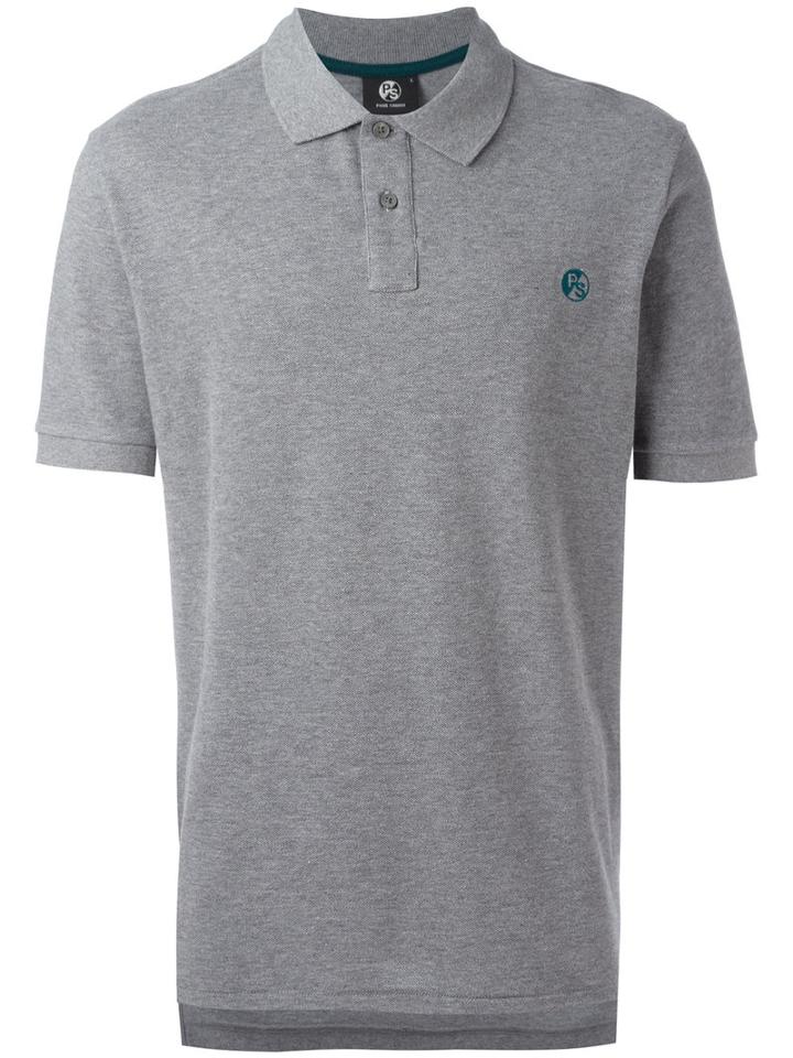 Ps By Paul Smith - Chest Embroidery Polo Shirt - Men - Cotton - S, Grey, Cotton