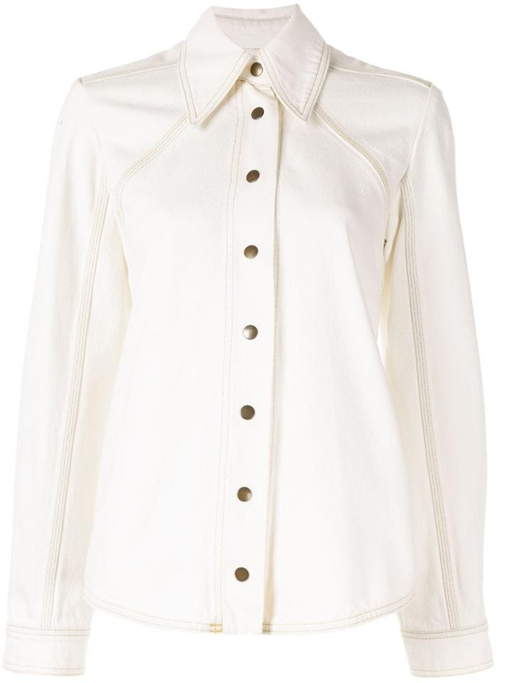 Ingorokva Jei Denim Shirt - White