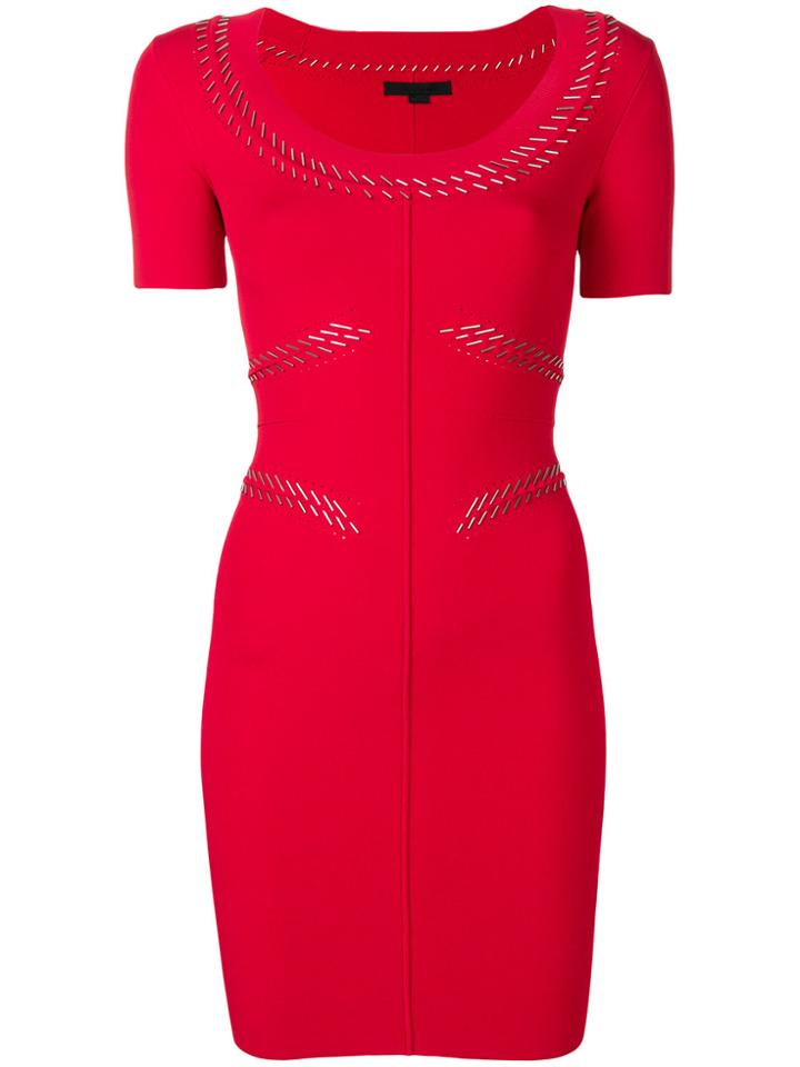 Alexander Wang Pierced Mini Dress - Red