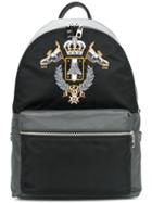Dolce & Gabbana Crown Logo Backpack - Black