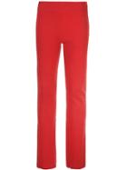 Alexandra Golovanoff Ribbed Knit Trousers - Red