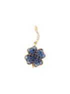 Aurelie Bidermann 18kt Gold Clover Sapphire Earring - Metallic
