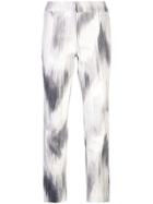 Josie Natori Texture Cotton Slim Pant - White