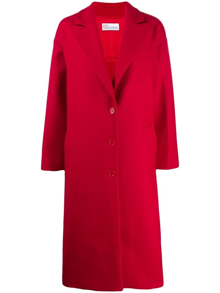 Red Valentino Long Single-breasted Coat