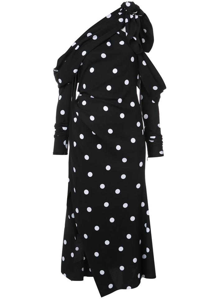 Monse - Polka Dot Dress - Women - Silk/spandex/elastane - 2, Black, Silk/spandex/elastane