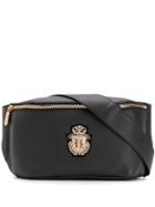 Billionaire Logo Patch Belt Bag - Black