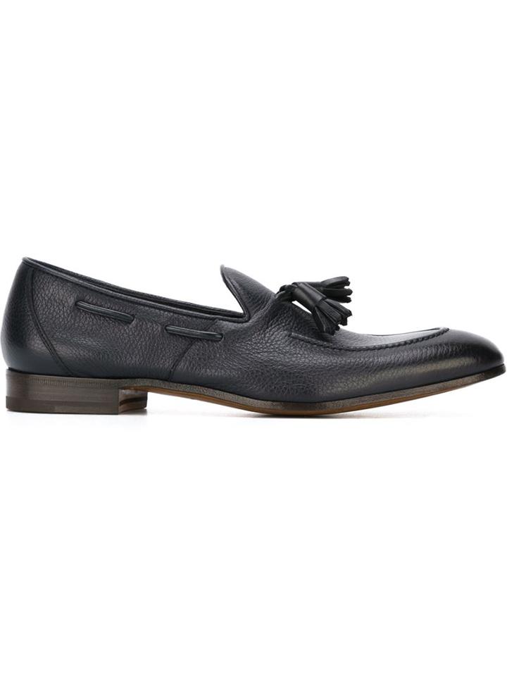 Henderson Baracco Tassel Detail Loafers, Men's, Size: 42.5, Black, Leather