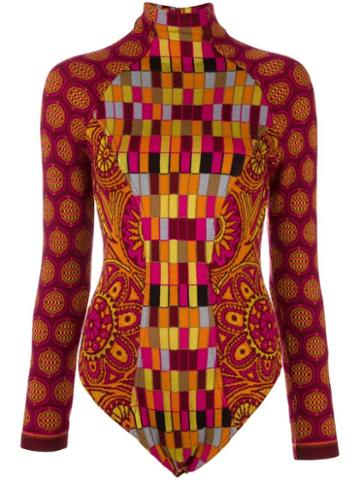 Christian Lacroix Pre-owned Intarsia Knit Patterned Body - Multicolour