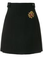 Dolce & Gabbana Crest Detail Skirt - Black