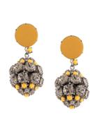 Marni Crystal Embellished Earrings - Metallic