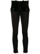 Unravel Project Front Fastened Skinny Jeans - Black