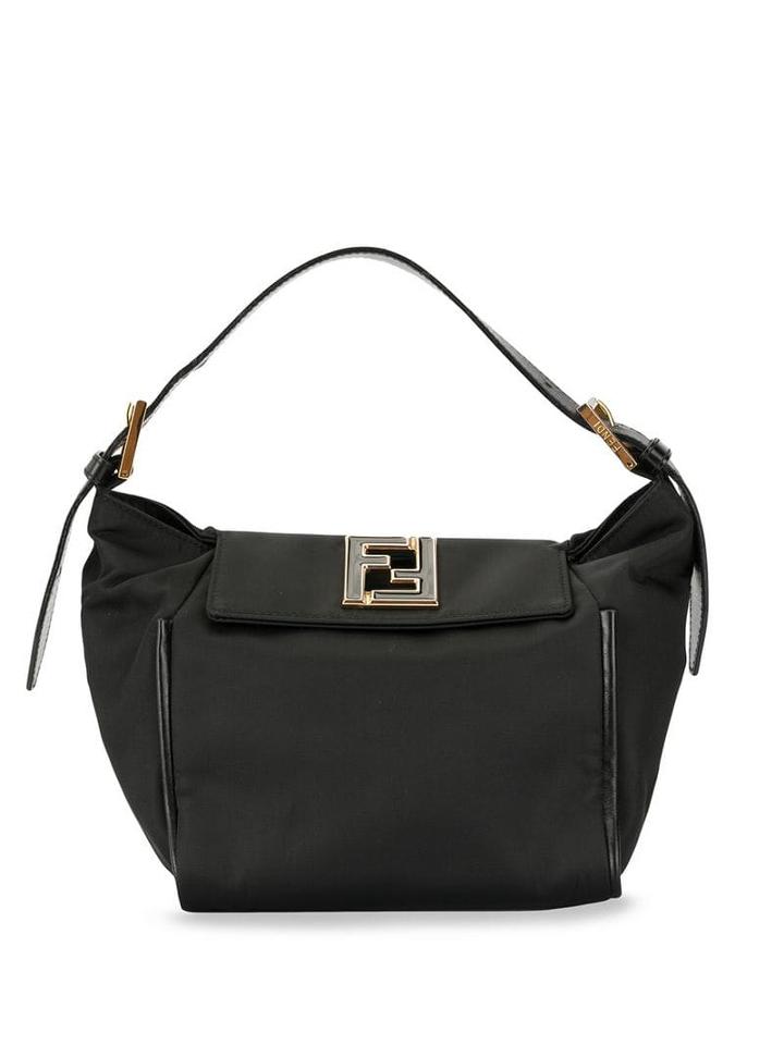 Fendi Pre-owned Ff Logo Shoulder Bag - Black