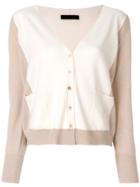 Fabiana Filippi Colourblock Cardigan - Nude & Neutrals