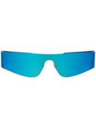 Balenciaga Eyewear Ski Rectangular Sunglasses - Blue