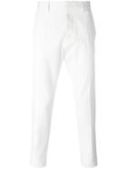 Dsquared2 Pleated Front Trousers, Men's, Size: 46, White, Cotton