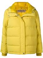 Burberry Padded Hooded Jacket - Yellow & Orange