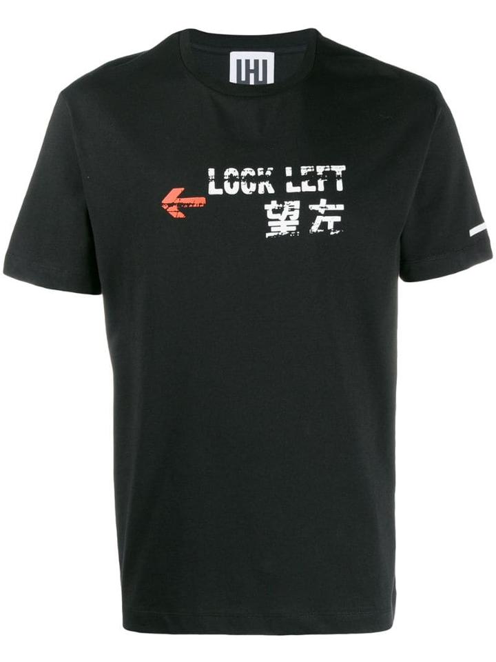 Les Hommes Urban Look Left T-shirt - Black