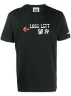 Les Hommes Urban Look Left T-shirt - Black