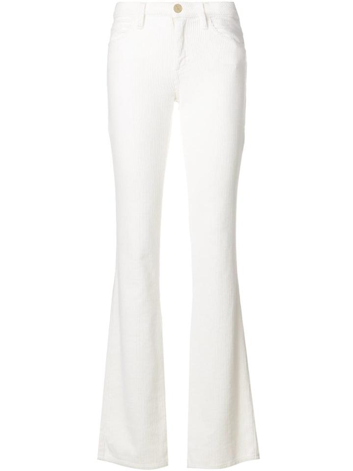 Blugirl Corduroy Flared Trousers - 107 Bianco